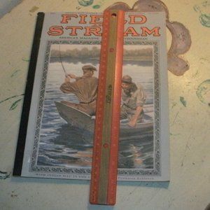 FIELD & STREAM MAGAZINE Retro Vintage soft bound journal blank aged paper 11x8.5